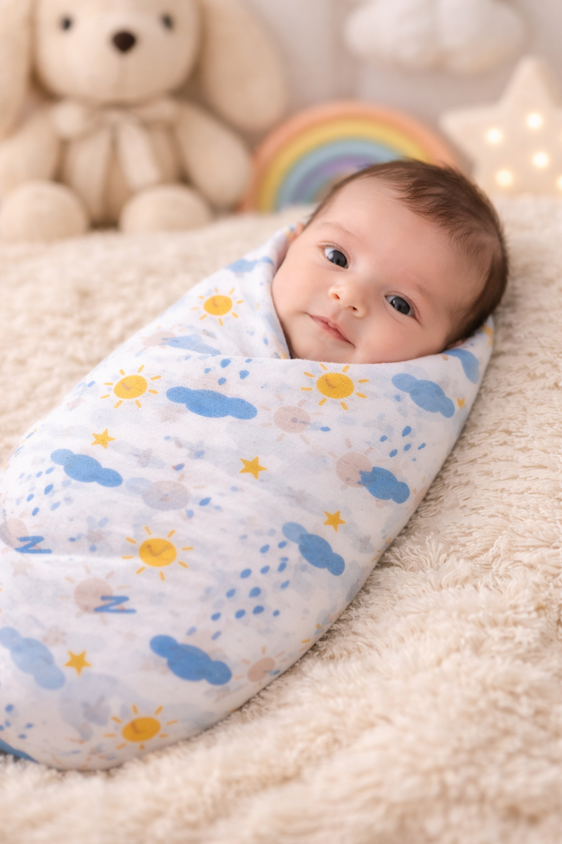 Set of 4 Fine Cotton Swaddles | Superfine Cotton - Beta