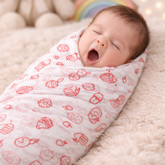 Set of 4 Fine Cotton Swaddles | Superfine Cotton - Gamma