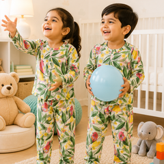 Sweet Birds - 100% Cotton Lightweight Cambric Soft Unisex Muslin Set for New Born to 6 Years