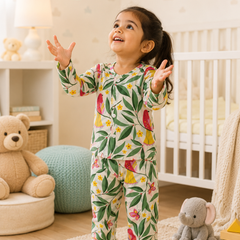 Sweet Birds - 100% Cotton Lightweight Cambric Soft Unisex Muslin Set for New Born to 6 Years