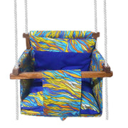 Blue Tiger - Baby Swing | Jhula | Wooden Base