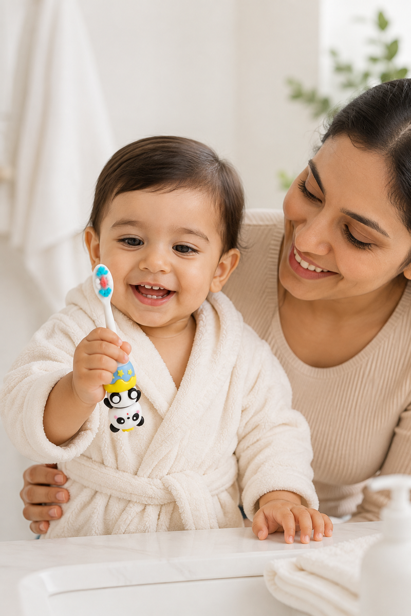 Animal Design Soft Tooth Brush for 2 to 6 Years - Design 8