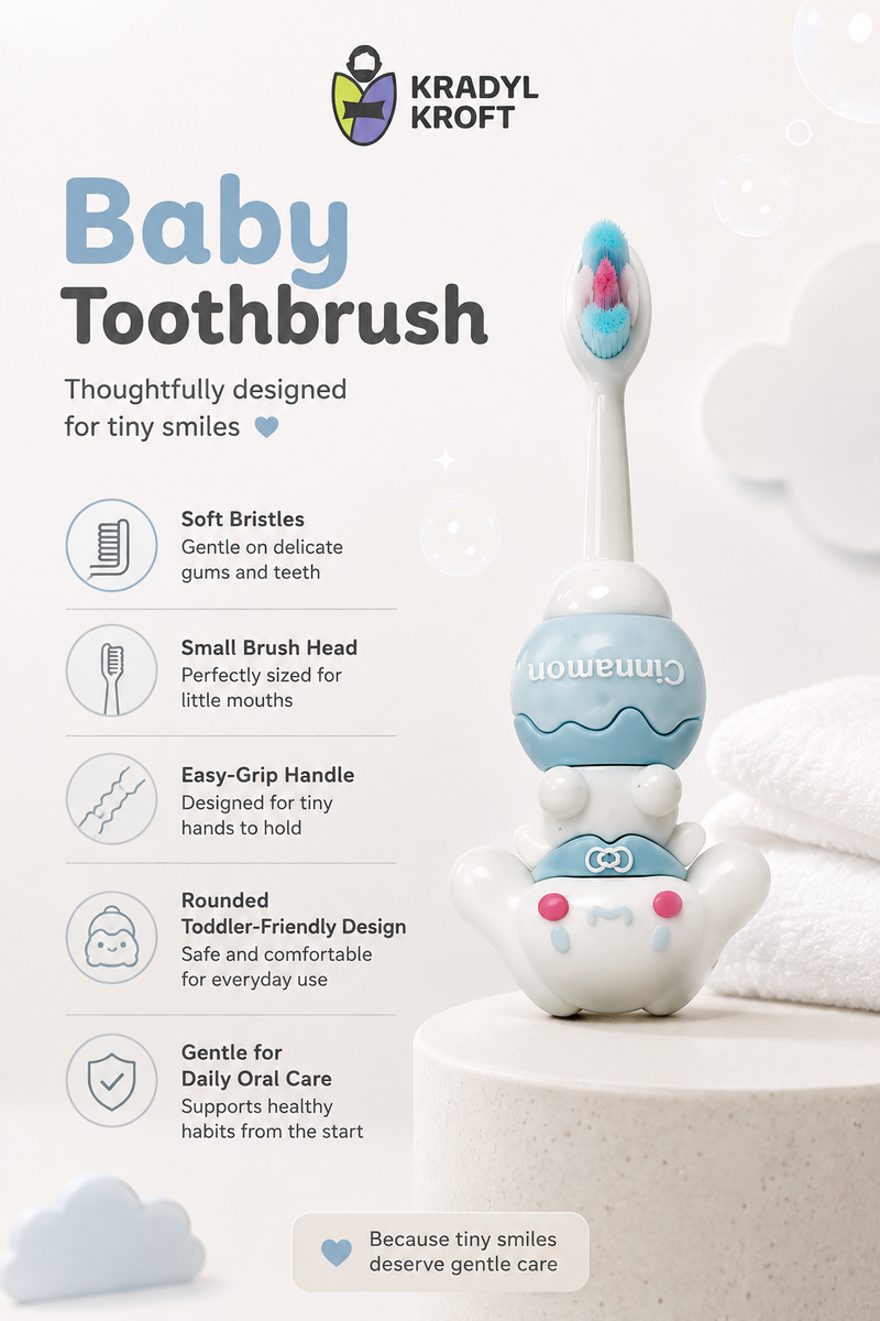 Animal Design Soft Tooth Brush for 2 to 6 Years - Design 12