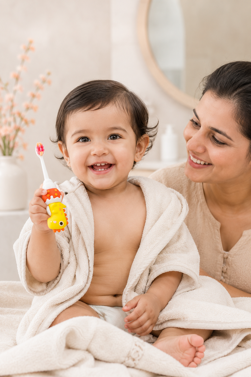 Animal Design Soft Tooth Brush for 2 to 6 Years - Design 13