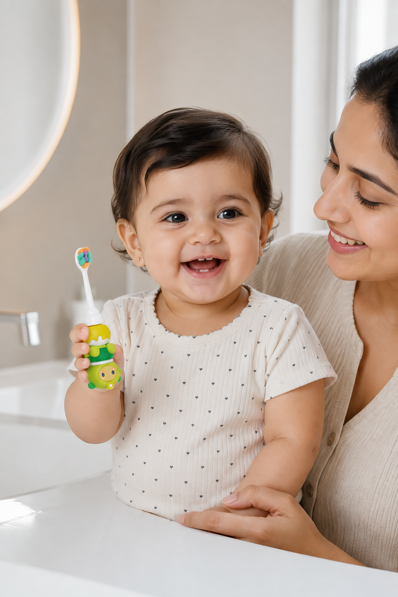 Animal Design Soft Tooth Brush for 2 to 6 Years - Design 14