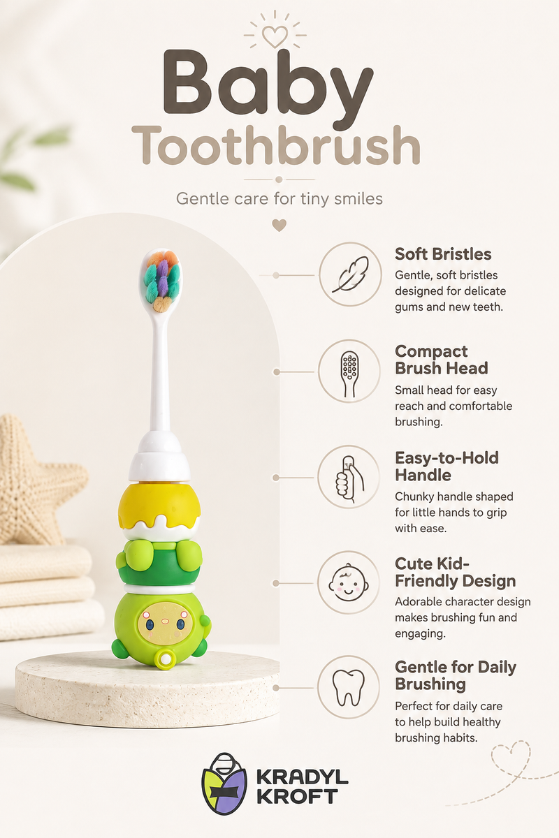 Animal Design Soft Tooth Brush for 2 to 6 Years - Design 14