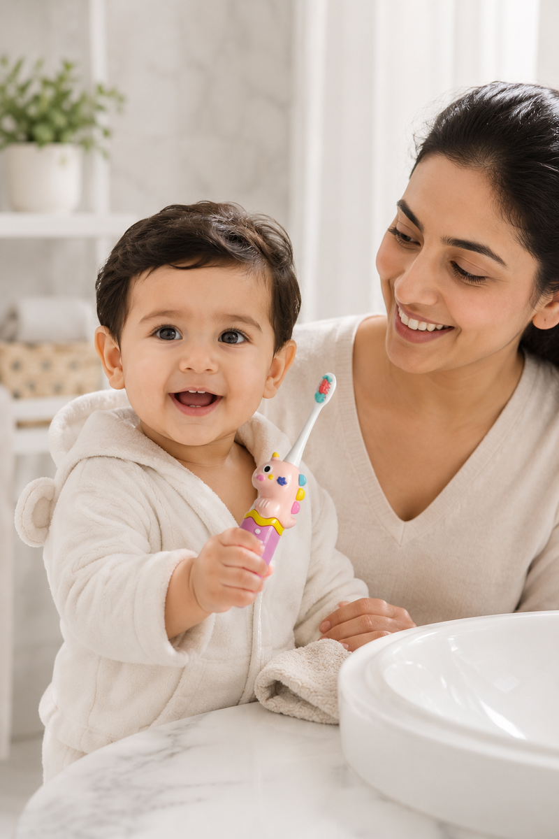 Animal Design Soft Tooth Brush for 2 to 6 Years - Design 6