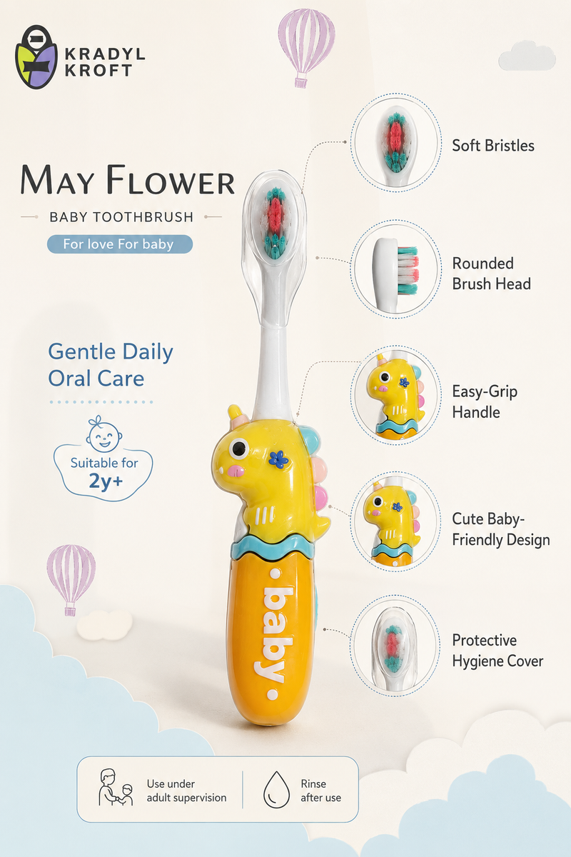 Animal Design Soft Tooth Brush for 2 to 6 Years - Design 5