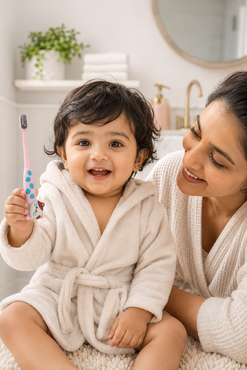 Animal Design Soft Tooth Brush for 2 to 6 Years - Design 4