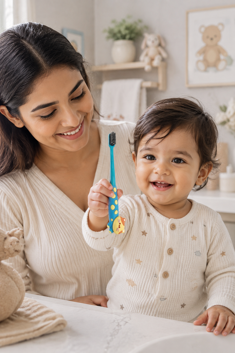 Animal Design Soft Tooth Brush for 2 to 6 Years - Design 3