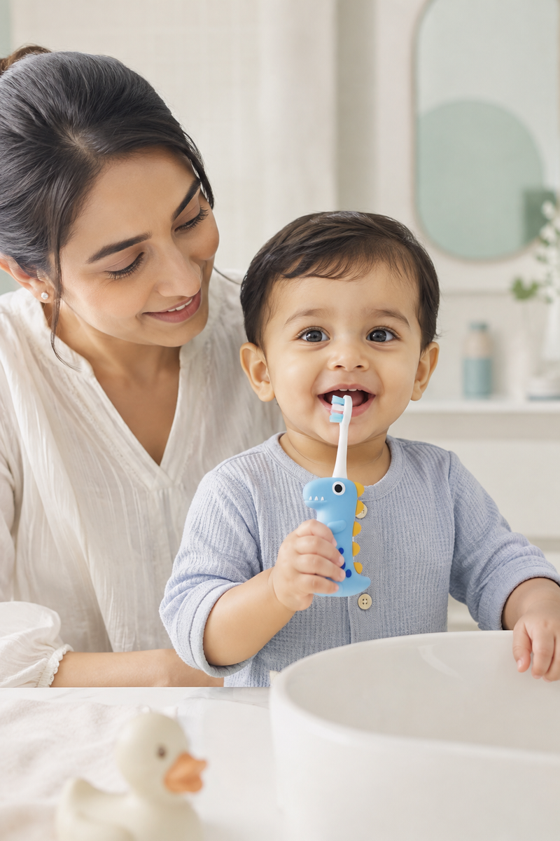 Animal Design Soft Tooth Brush for 2 to 6 Years - Design 1