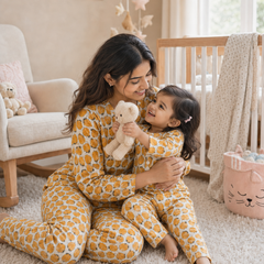 Yellow Berry - Mom and Baby 100% Cotton Twinning Set