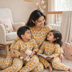Yellow Berry - Mom and Baby 100% Cotton Twinning Set