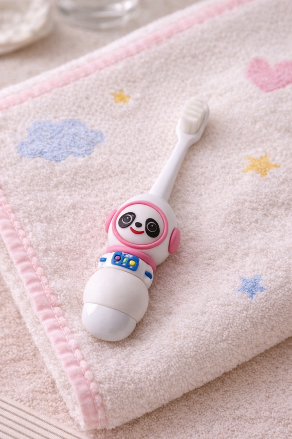 Animal Design Soft Tooth Brush for 2 to 6 Years - Panda
