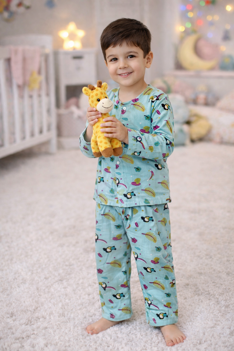 Toucan | Checkered Muslin | Soft Unisex Muslin Set for New Born to 6 Years