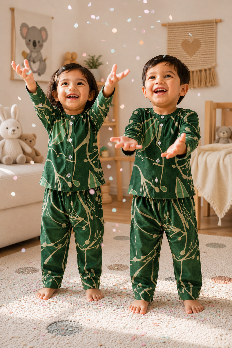 Tree Of Life - 100% Cotton Lightweight Cambric Soft Unisex Muslin Set for New Born to 6 Years