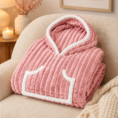 Pink Plush - KK × Coozly Coozlies™ – Plush Wearable Blanket for Kids | The Cozy Hug They Can Wear