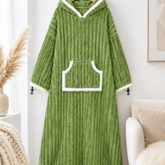 Green Plush - KK × Coozly Coozlies™ – Plush Wearable Blanket for Kids | The Cozy Hug They Can Wear