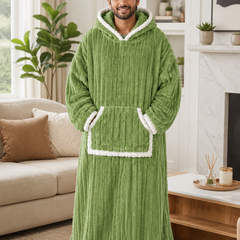 Green Plush - KK × Coozly Coozlies™ – Plush Wearable Blanket for Kids | The Cozy Hug They Can Wear