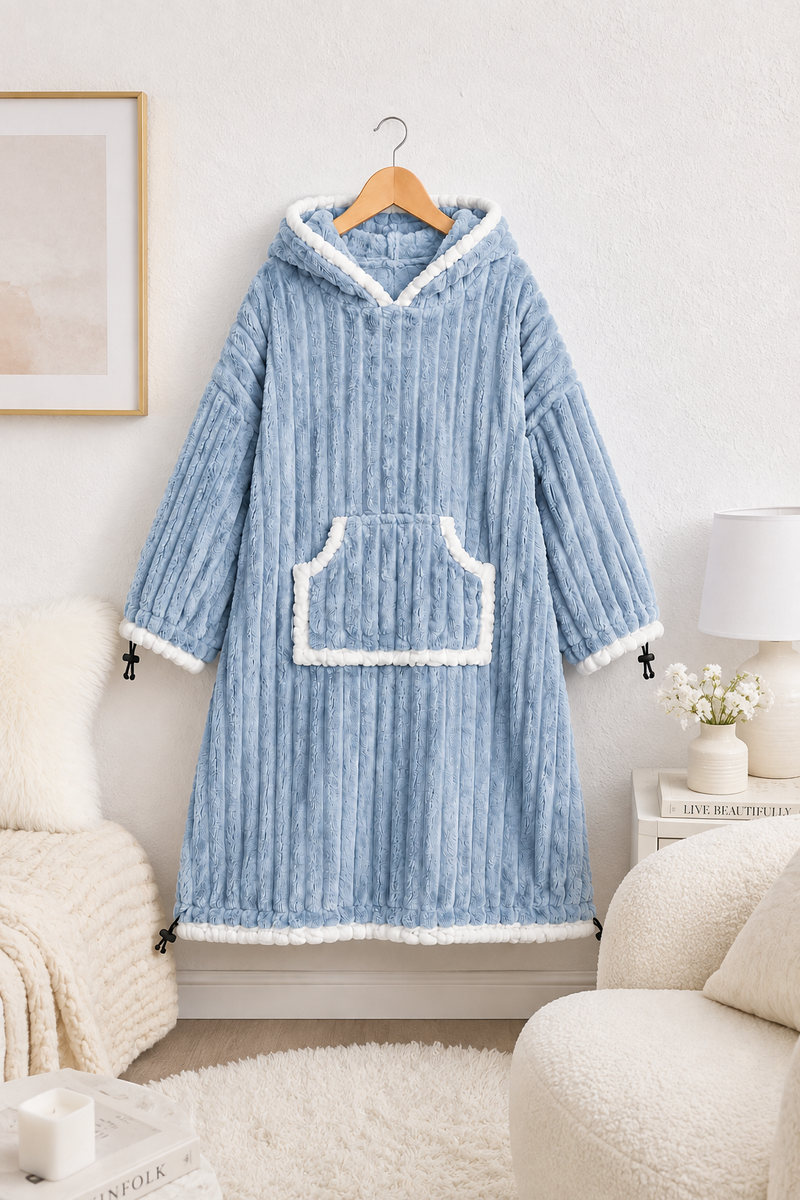 Blue Plush - KK × Coozly Coozlies™ – Plush Wearable Blanket for Kids | The Cozy Hug They Can Wear