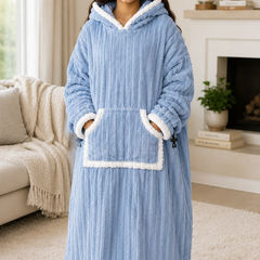 Blue Plush - KK × Coozly Coozlies™ – Plush Wearable Blanket for Kids | The Cozy Hug They Can Wear