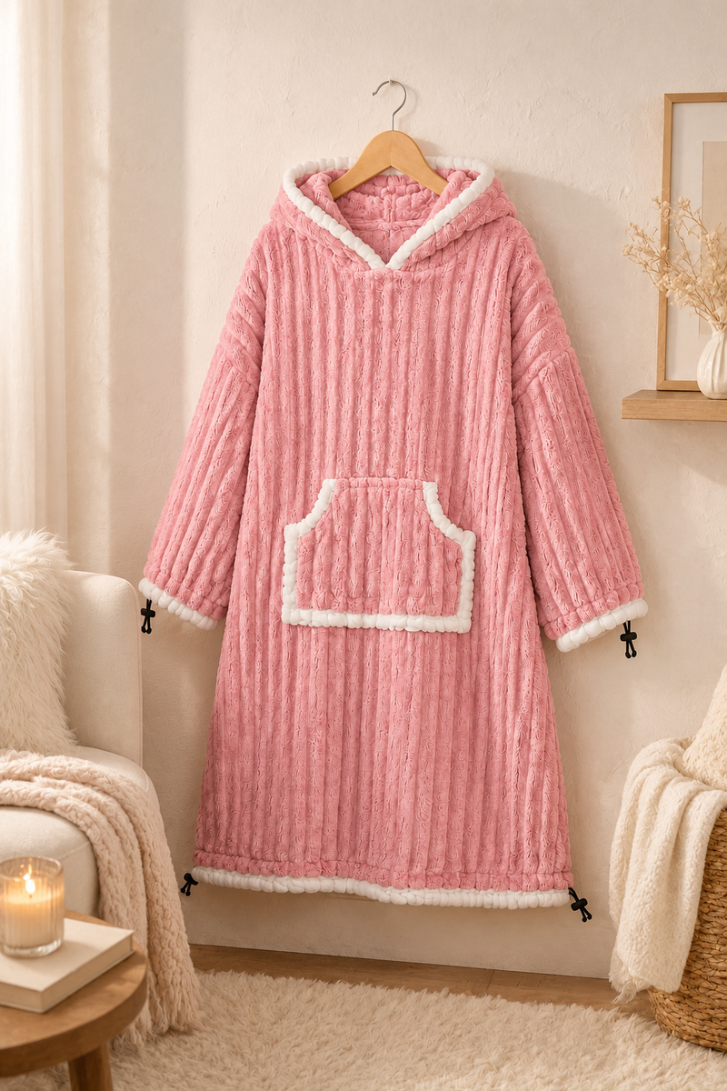 Pink Plush - KK × Coozly Coozlies™ – Plush Wearable Blanket for Kids | The Cozy Hug They Can Wear