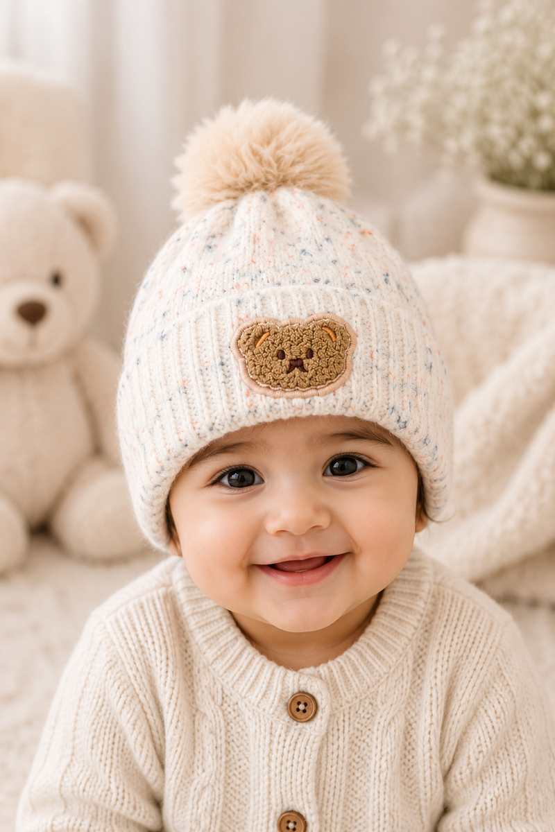 Woollen Baby Cap | 6 Months to 5 Years | Good Stretch | Snug Fit - 11