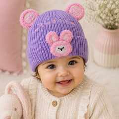 Woollen Baby Cap | 6 Months to 5 Years | Good Stretch | Snug Fit - 12