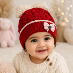 Woollen Baby Cap | 6 Months to 5 Years | Good Stretch | Snug Fit - 13