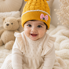 Woollen Baby Cap | 6 Months to 5 Years | Good Stretch | Snug Fit - 16