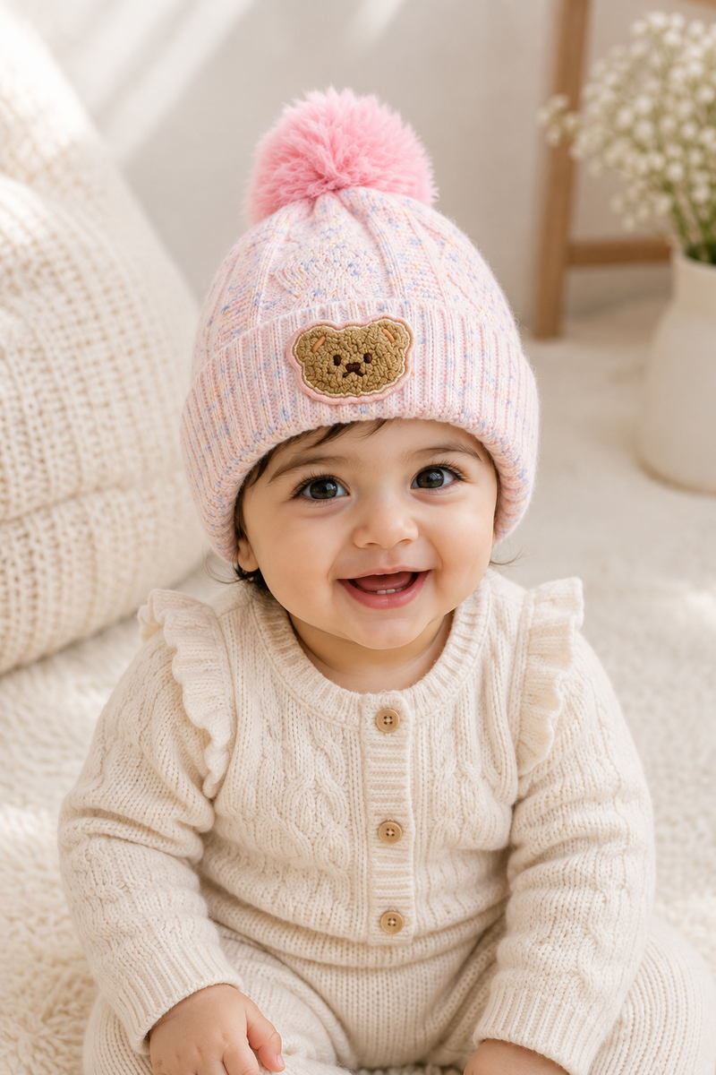 Woollen Baby Cap | 6 Months to 5 Years | Good Stretch | Snug Fit - 2