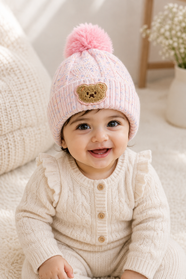 Woollen Baby Cap | 6 Months to 5 Years | Good Stretch | Snug Fit - 2
