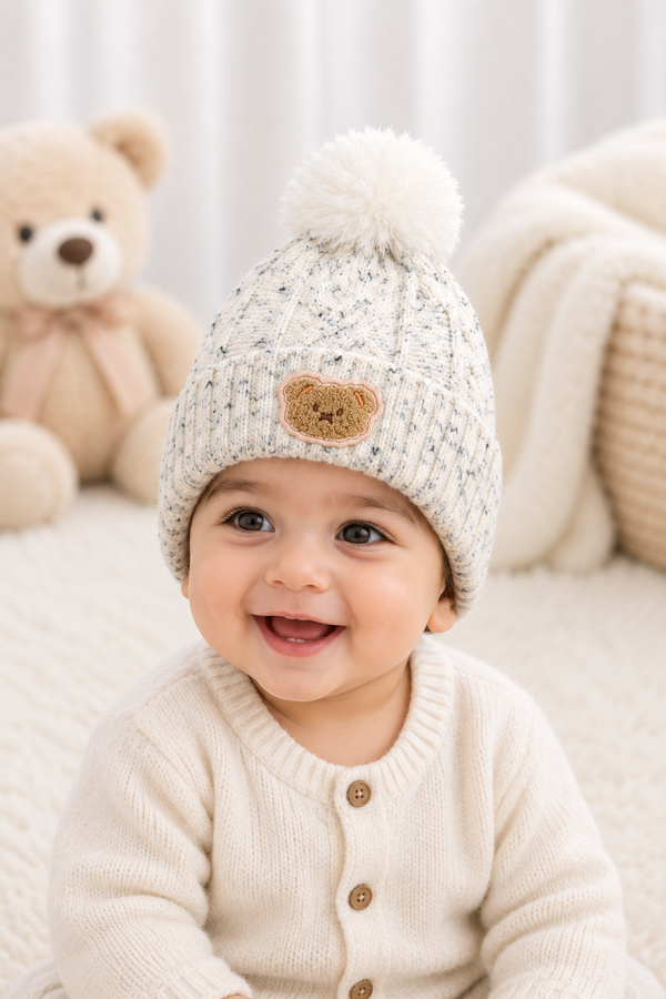 Woollen Baby Cap | 6 Months to 5 Years | Good Stretch | Snug Fit - 3