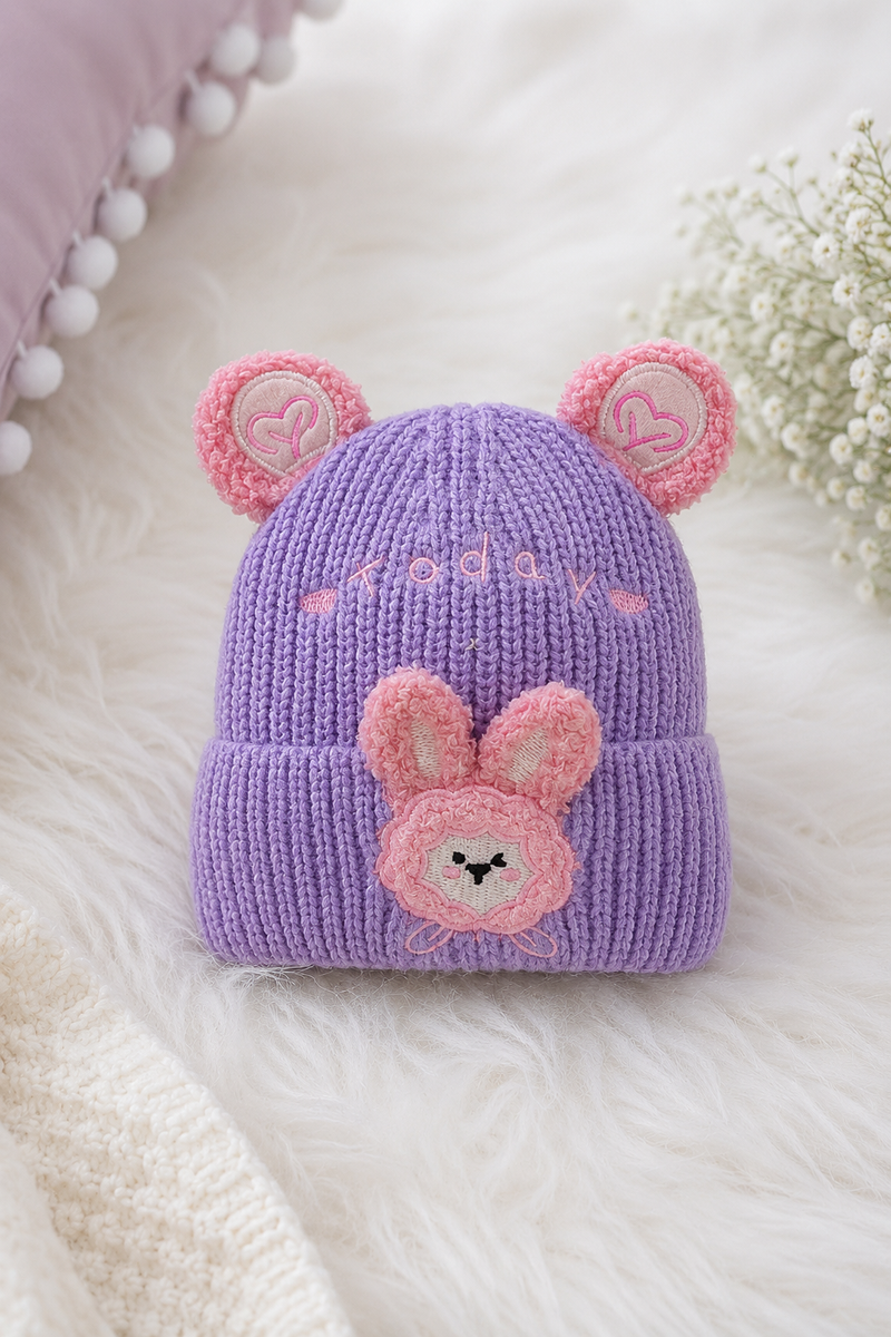 Woollen Baby Cap | 6 Months to 5 Years | Good Stretch | Snug Fit - 12