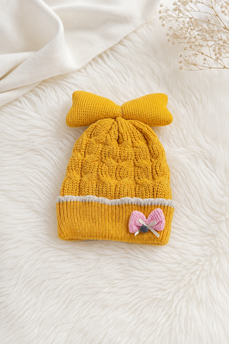 Woollen Baby Cap | 6 Months to 5 Years | Good Stretch | Snug Fit - 16