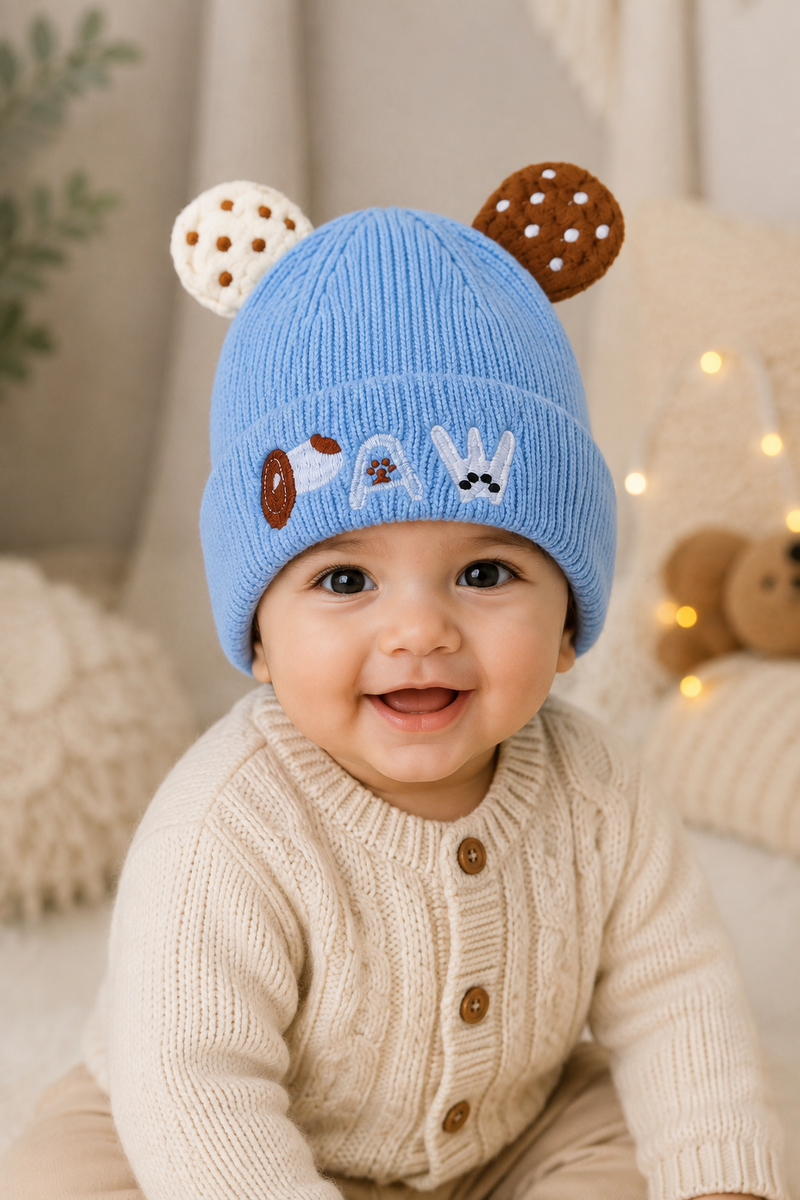 Woollen Baby Cap | 6 Months to 5 Years | Good Stretch | Snug Fit - 4