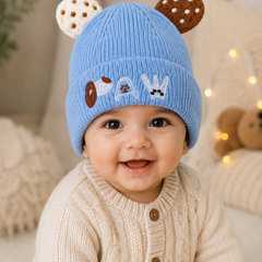 Woollen Baby Cap | 6 Months to 5 Years | Good Stretch | Snug Fit - 4