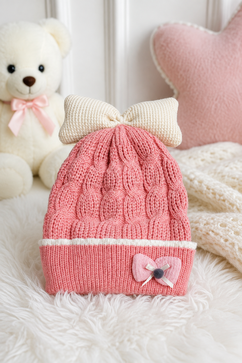 Woollen Baby Cap | 6 Months to 5 Years | Good Stretch | Snug Fit - 10