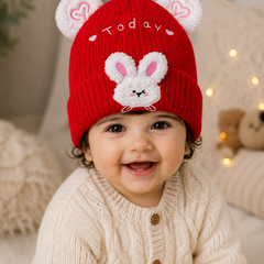 Woollen Baby Cap | 6 Months to 5 Years | Good Stretch | Snug Fit - 5