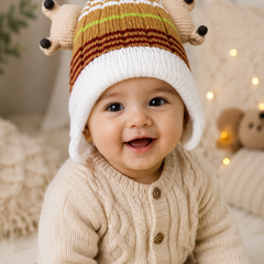 Woollen Baby Cap | 6 Months to 5 Years | Good Stretch | Snug Fit - 6