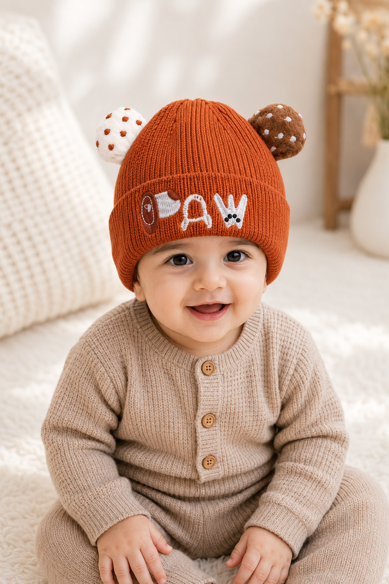 Woollen Baby Cap | 6 Months to 5 Years | Good Stretch | Snug Fit - 7