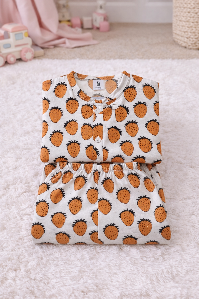 Yellow Berry - 100% Cotton Lightweight Cambric Soft Unisex Muslin Set for New Born to 6 Years