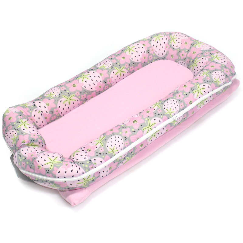 Baby Nest with Removable Covers - Very Berry