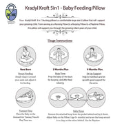 Yellow Star-Baby Feeding Pillow | Nursing Pillow | Breastfeeding Pillow