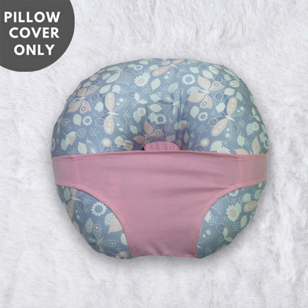 Butterfly Grey - Baby Feeding Pillow | Nursing Pillow | Breastfeeding Pillow Cover