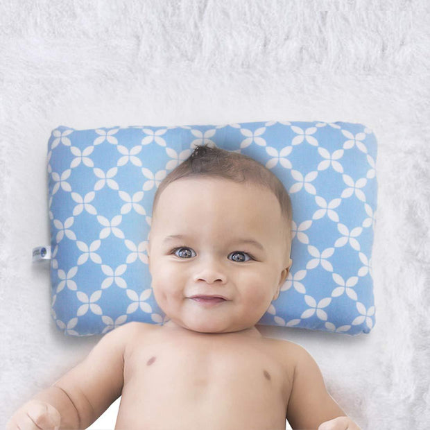 Happy Blue New Born Pillow | Baby Pillow | Head Shaping Pillow