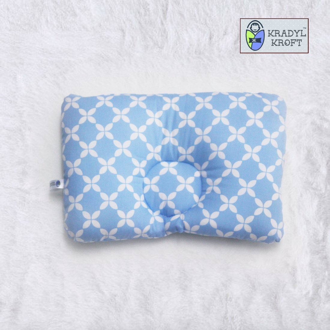 Happy Blue New Born Pillow | Baby Pillow | Head Shaping Pillow