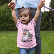 Kids Tee - 100% Cotton Believe in Unicorns