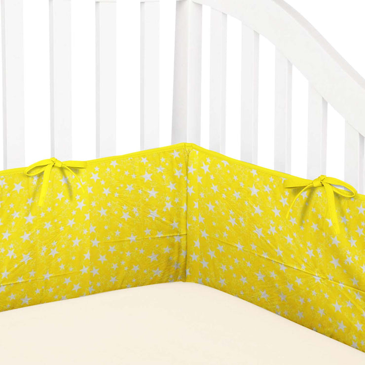 Crib Bumper Pad - Yellow Star