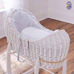 Kradyl Kroft Moses Basket - White